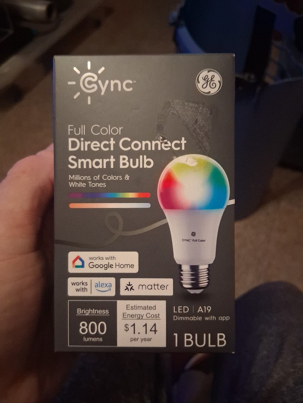 Cync Full Color Direct Connect Smart Bulb